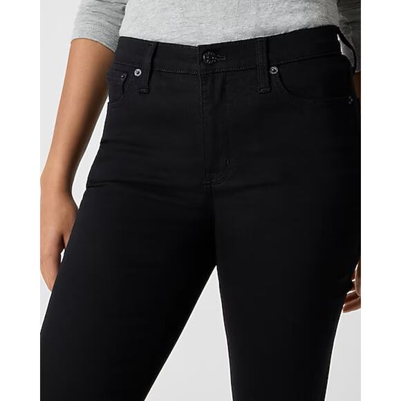 NWT J Crew Factory Petite Flare Crop Jean Black All-Day Stretch Size 30P - Picture 2 of 8